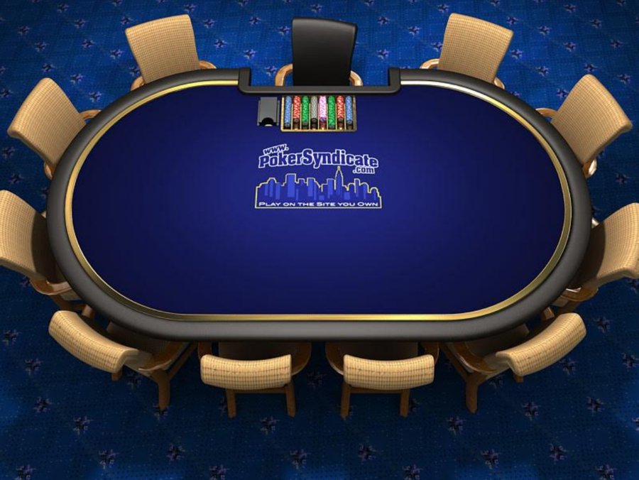Screenshot of the Poker Syndicate client software table